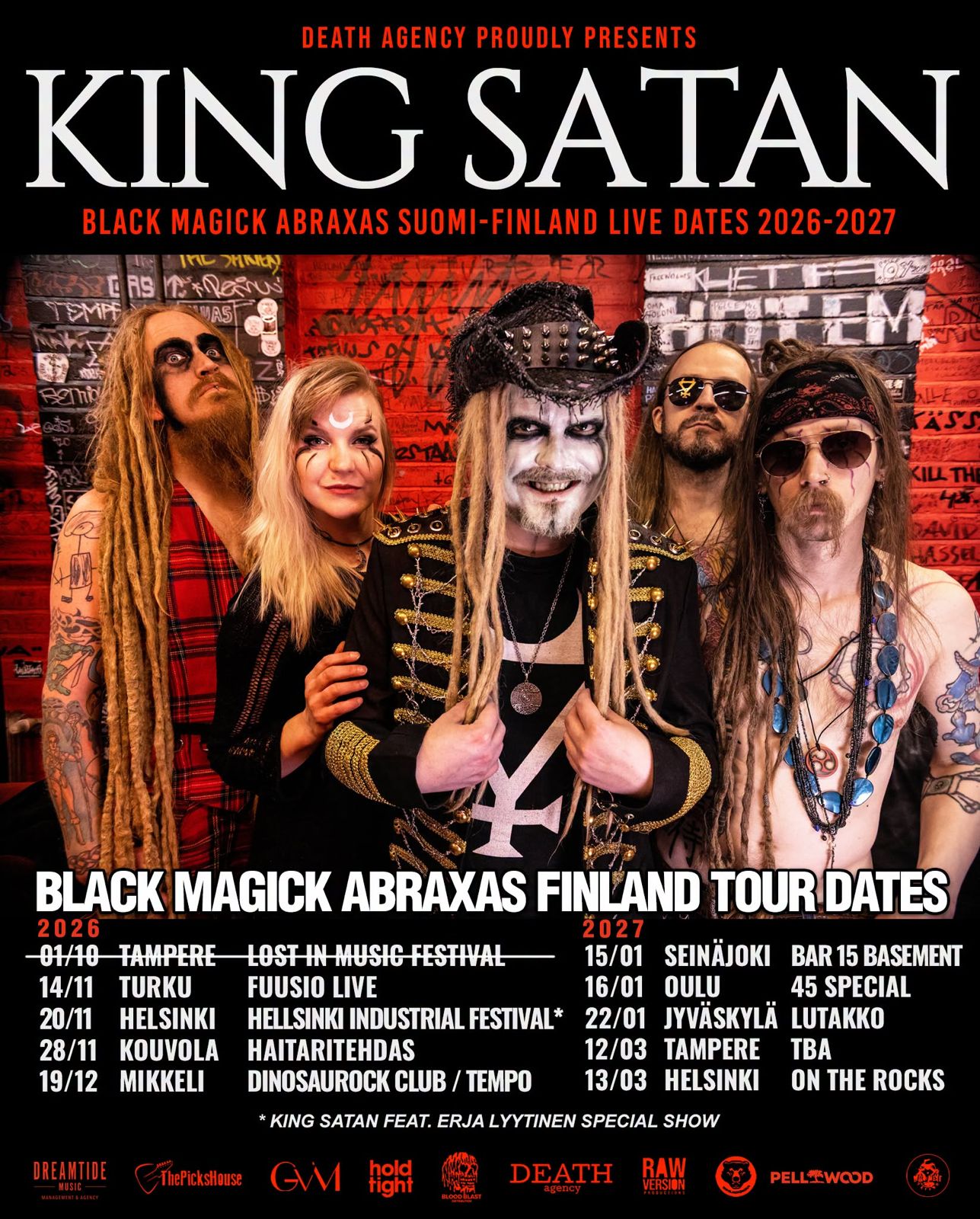 King Satan Finland tour 2026-2027